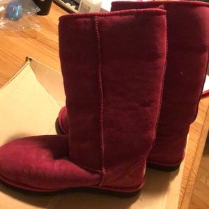 Pink tall Uggs size 10